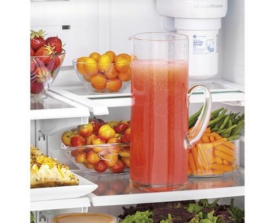 GE 33-Inch, 18.6 Cu. Ft. Counter-Depth French-Door Refrigerator - GWE19JGLBB