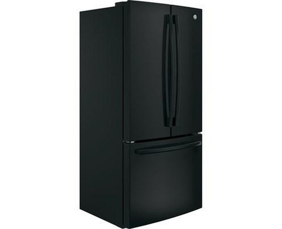 GE 33-Inch, 18.6 Cu. Ft. Counter-Depth French-Door Refrigerator - GWE19JGLBB