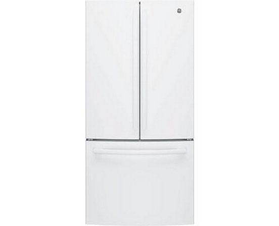 GE 33-Inch, 18.6 Cu. Ft. Counter-Depth French-Door Refrigerator With Ice Maker - GWE19JGLWW