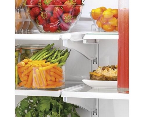 GE 33-Inch, 18.6 Cu. Ft. Counter-Depth French-Door Refrigerator With Ice Maker - GWE19JGLWW