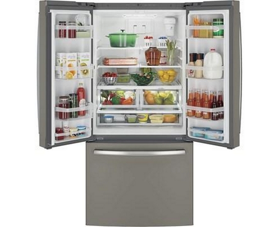 GE 33-Inch, 18.6 Cu. Ft. Counter-Depth French-Door Refrigerator - GWE19JMLES