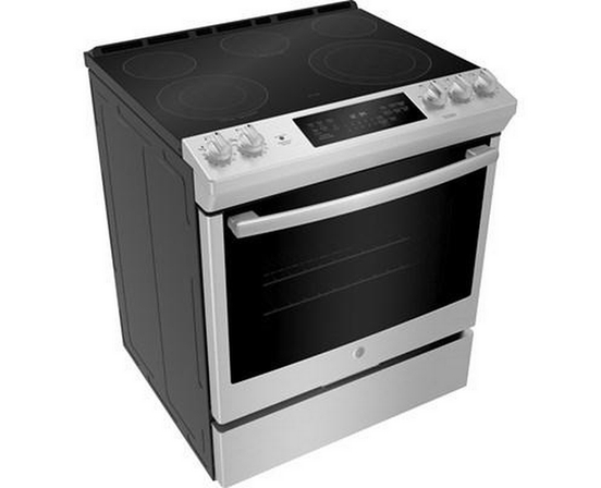 GE 30-Inch Slide-In Electric Range With Self-Cleaning Oven - JCS840SMSS