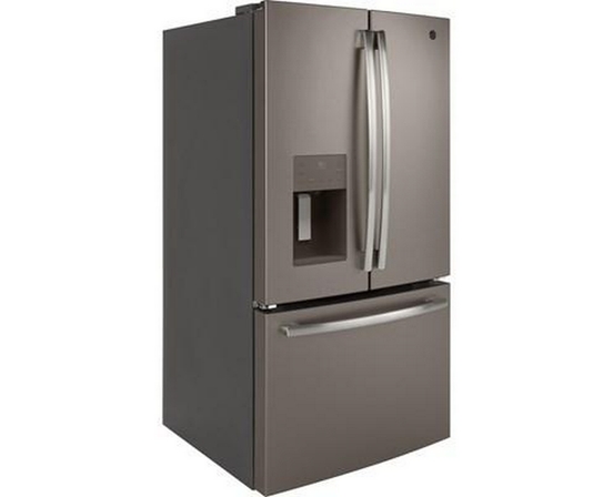 GE 36-Inch, 25.6 Cu. Ft. French 3-Door Refrigerator - GFE26JMMES