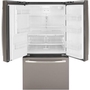 GE 36-Inch, 25.6 Cu. Ft. French 3-Door Refrigerator - GFE26JMMES