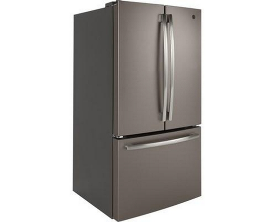 GE 36-Inch, 27 Cu.Ft. Freestanding French 3-Door Refrigerator With Internal Water Dispenser - GNE27JMMES