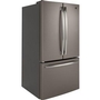 GE 36-Inch, 27 Cu.Ft. Freestanding French 3-Door Refrigerator With Internal Water Dispenser - GNE27JMMES
