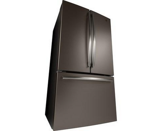 GE 36-Inch, 27 Cu.Ft. Freestanding French 3-Door Refrigerator With Internal Water Dispenser - GNE27JMMES