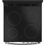 GE 24-Inch Freestanding Electric Range With Removable Backguard - JCAS640RMSS