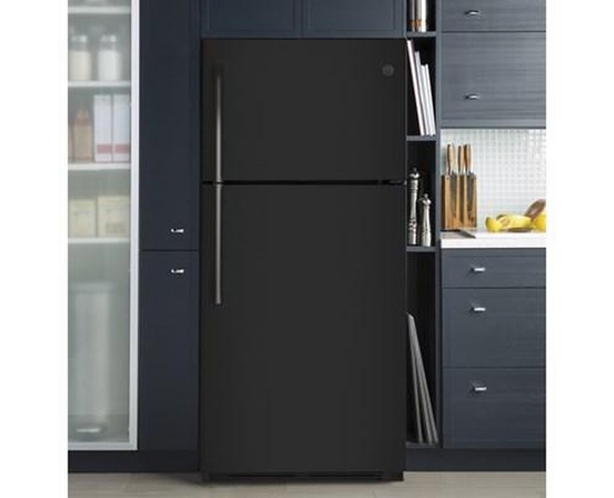 GE 30-Inch 18 Cu. Ft. Top Freezer Refrigerator - GTS18FTLKBB