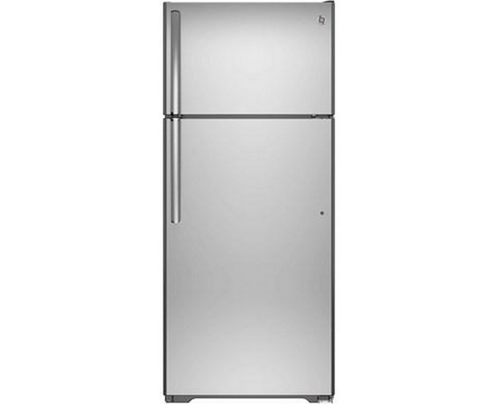 GE 30-Inch 18 Cu. Ft. Top Freezer Refrigerator - GTS18FSLKSS