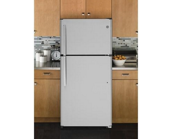 GE 30-Inch 18 Cu. Ft. Top Freezer Refrigerator - GTS18FSLKSS