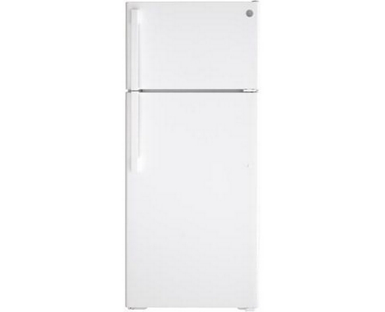 GE 28-Inch, 17.5 Cu. Ft. Top-Freezer Refrigerator - GTE18DTNRWW