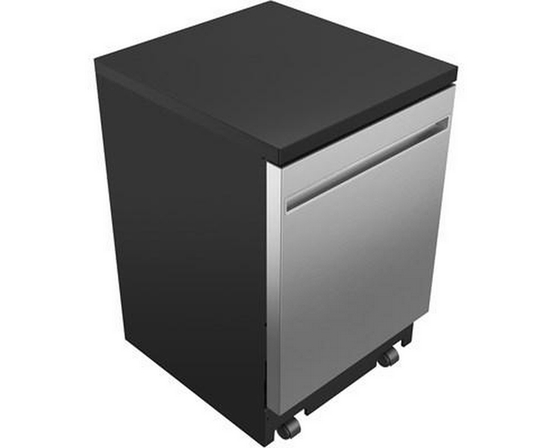 GE Portable Dishwasher With Sanitize Option - GPT225SSLSS