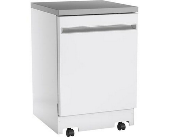 GE Portable Dishwasher With Sanitize Option - GPT225SGLWW