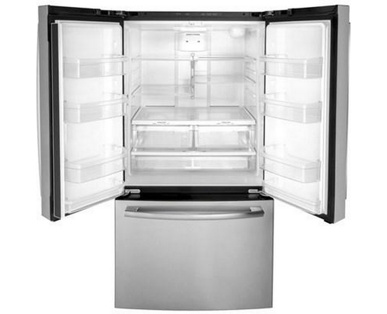 GE 36-Inch French 3-Door Refrigerator With Internal Water Dispenser - GNE27JYMFS