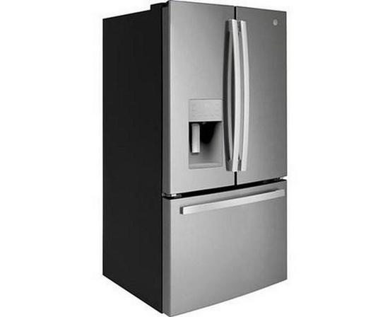 GE 36-Inch, 25.6 Cu.Ft. Freestanding French 3-Door Refrigerator With Multiflow Air System - GFE26JYMFS