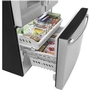 GE 36-Inch, 25.6 Cu.Ft. Freestanding French 3-Door Refrigerator With Multiflow Air System - GFE26JYMFS