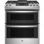 GE 30-Inch Slide-In Gas Range With True European Convection Technology - JCGSS86SPSS