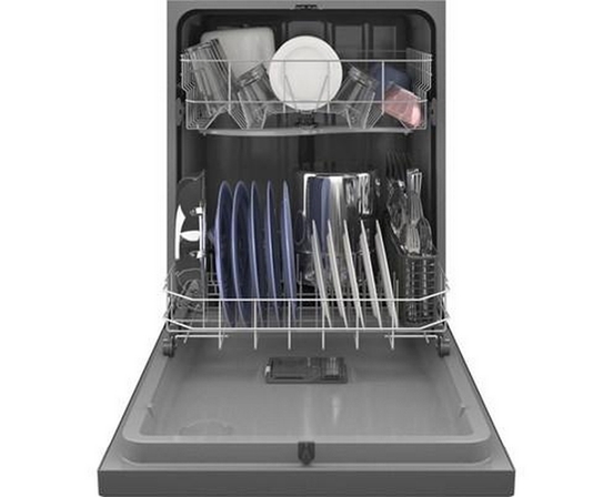 GE Built-In Dishwasher With Front Controls - GDF510PSRSS