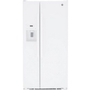 GE 33-Inch, 23 Cu. Ft. Side-By-Side Refrigerator With Water And Ice Dispensing System - GSS23GGPWW