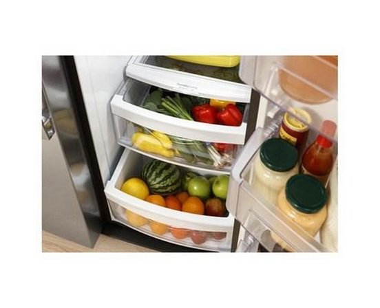 GE 33-Inch, 23 Cu. Ft. Side-By-Side Refrigerator With Water And Ice Dispensing System - GSS23GYPFS