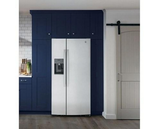 GE 33-Inch, 23 Cu. Ft. Side-By-Side Refrigerator With Water And Ice Dispensing System - GSS23GYPFS