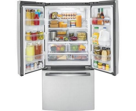 GE 33-Inch, 18.6 Cu. Ft. Counter-Depth French-Door Refrigerator - GWE19JYLFS
