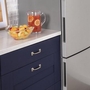 GE 32-Inch, 17.7 Cu.Ft. Counter-Depth Bottom Freezer Refrigerator With Led Lighting - GBE17HYRFS