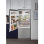 GE 32-Inch, 17.7 Cu.Ft. Counter-Depth Bottom Freezer Refrigerator With Led Lighting - GBE17HYRFS