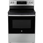 GE 30-Inch Freestanding Electric Range With True European Convection Technology - JCB840STSS