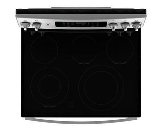 GE 30-Inch Freestanding Electric Range With True European Convection Technology - JCB840STSS