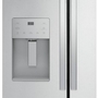 GE 36-Inch, 20.6 Cu.Ft. Counter-Depth French 3-Door Refrigerator With Exterior Ice Maker - GYE21JYMFS